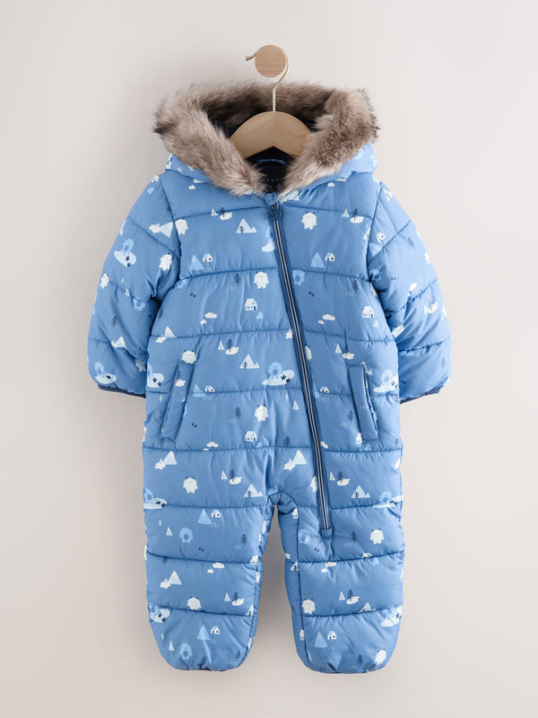 Blue Shower Resistant Snowsuit (3mths-7yrs)