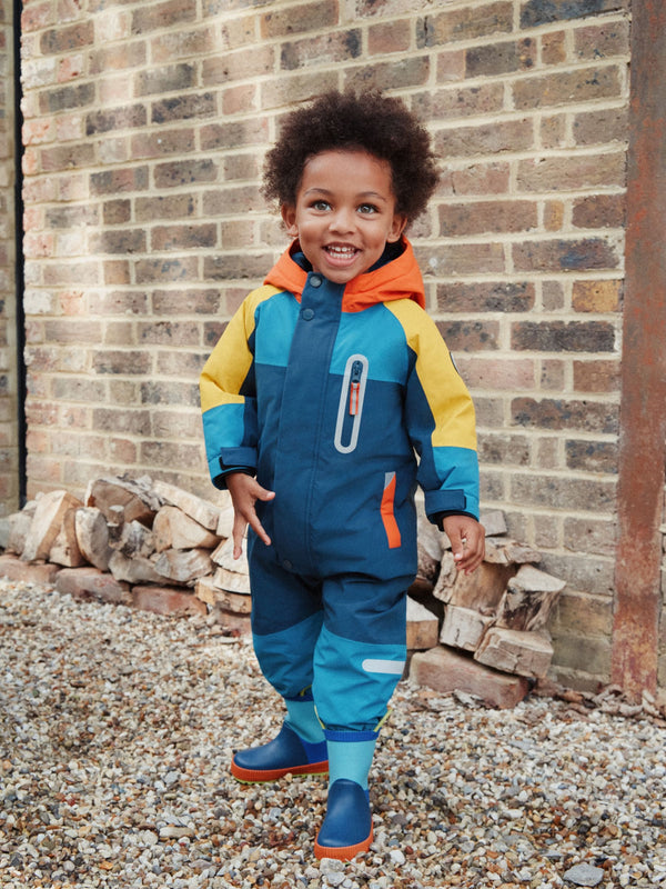 Navy Colourblock Waterproof Snowsuit (3mths-7yrs)