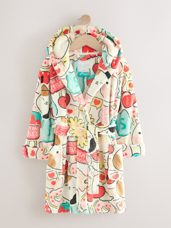 Red/Ecru Squishmallow Dressing Gown (5-16yrs)
