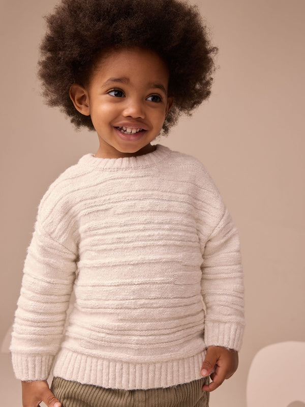 Ecru White Knitted Jumper (3mths-7yrs)