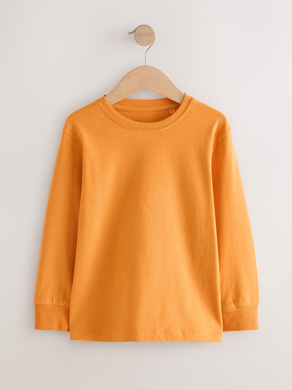 Ochre Yellow Regular Fit Long Sleeve Cosy T-Shirt (3-16yrs)