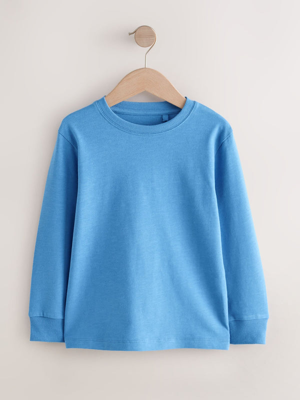 Pale Blue Regular Fit Long Sleeve Cosy T-Shirt (3-16yrs)