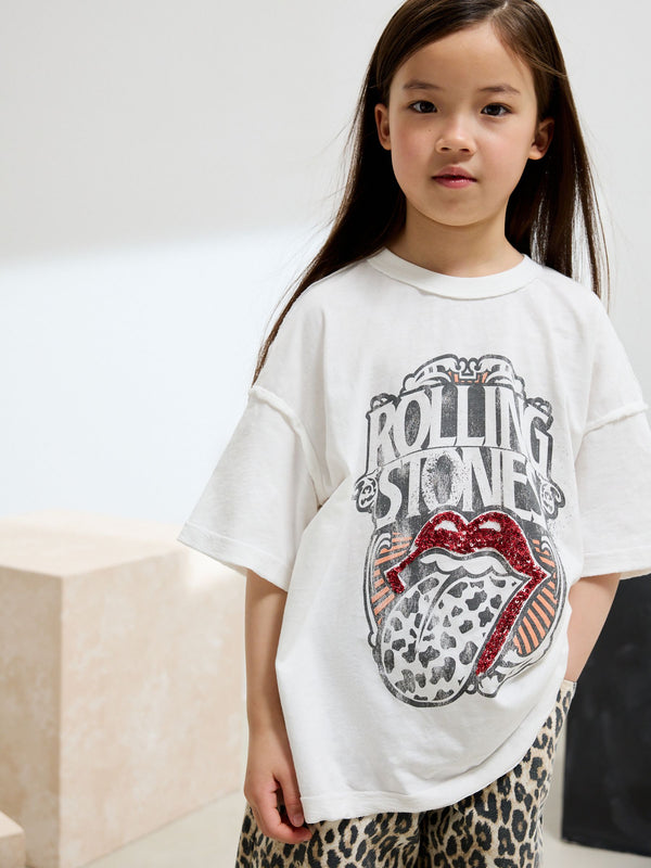 Cream The Rolling Stones License Band Sequin T-Shirt (3-16yrs)