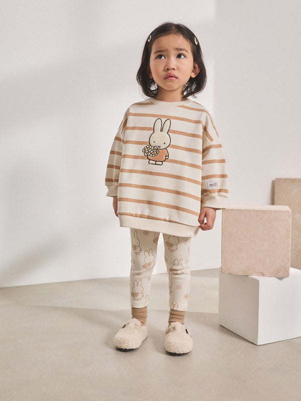 Cream Stripe Miffy Sweatshirt & Leggings Set (3mths-7yrs)