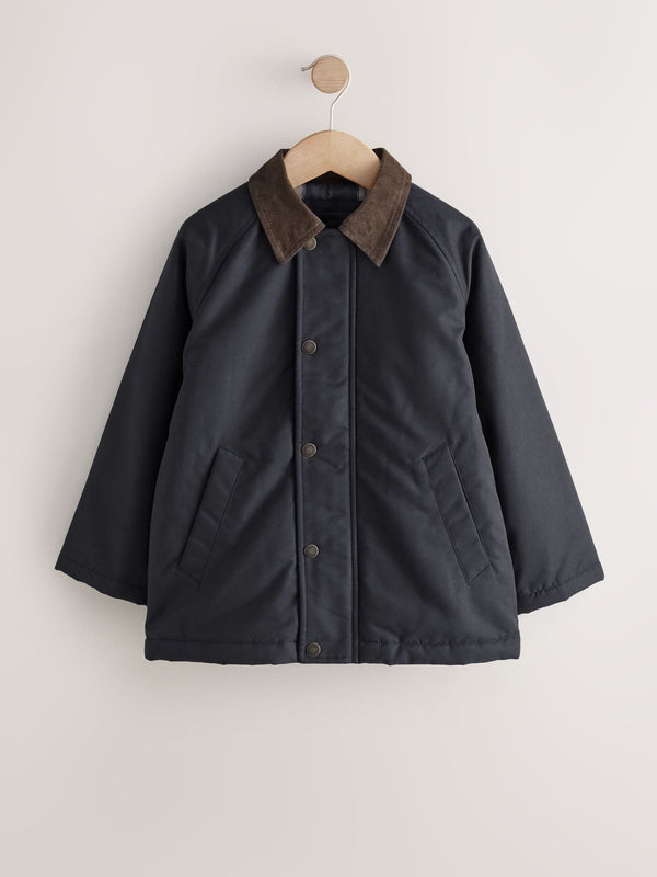 Black Cord Collar Jacket (3-16yrs)