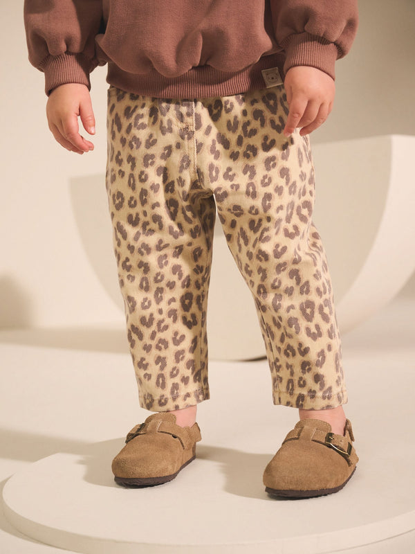 Leopard Print Mom Jeans (3mths-7yrs)