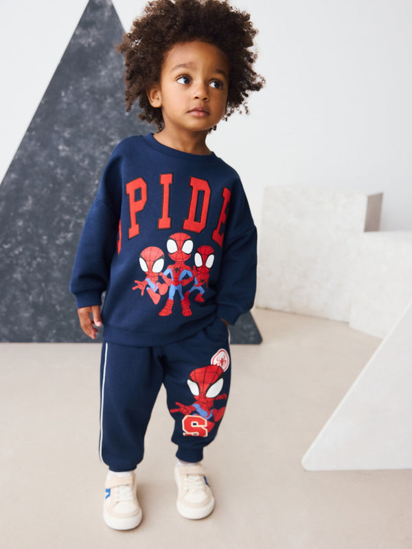Navy Spidey Crew Sweatshirt and Joggers Set (9mths-8yrs)