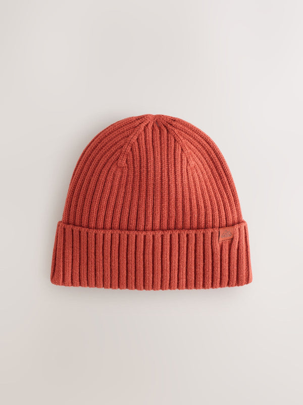 Pumpkin Orange Knitted Beanie Hat (1-16yrs)