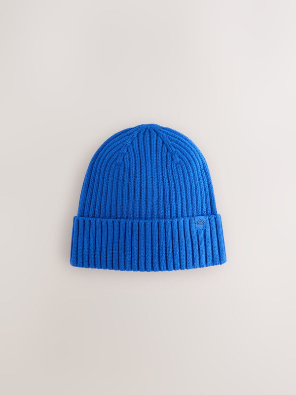 Cobalt Blue Knitted Beanie Hat (1-16yrs)