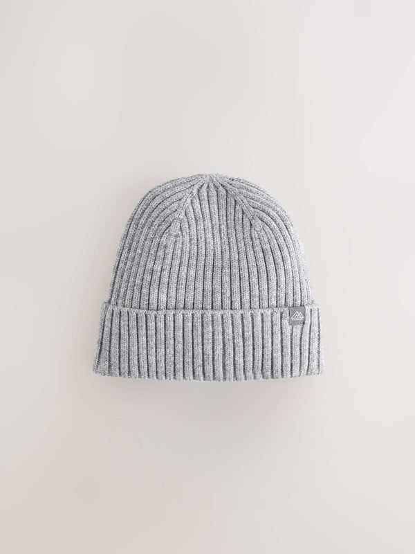 Grey Knitted Beanie Hat (1-16yrs)