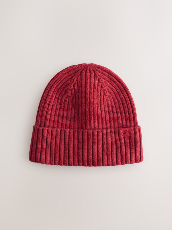 Red Knitted Beanie Hat (1-16yrs)