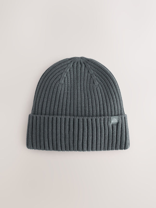 Charcoal Grey Knitted Beanie Hat (1-16yrs)