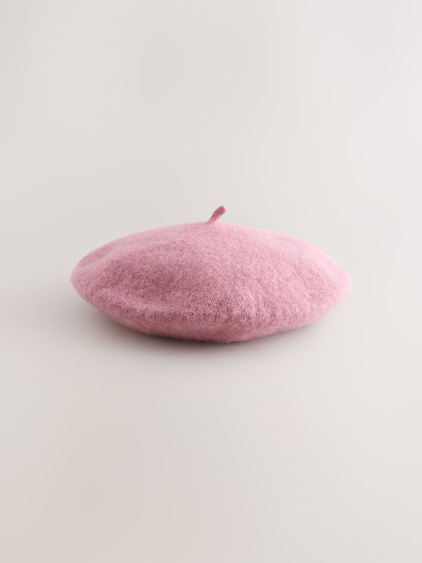 Pink Beret Hat (3mths-16yrs)