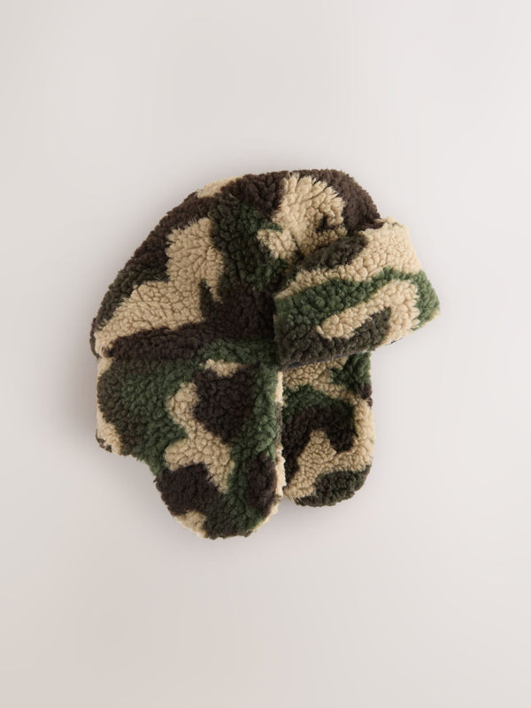 Camouflage Borg Trapper Hat (1-16yrs)