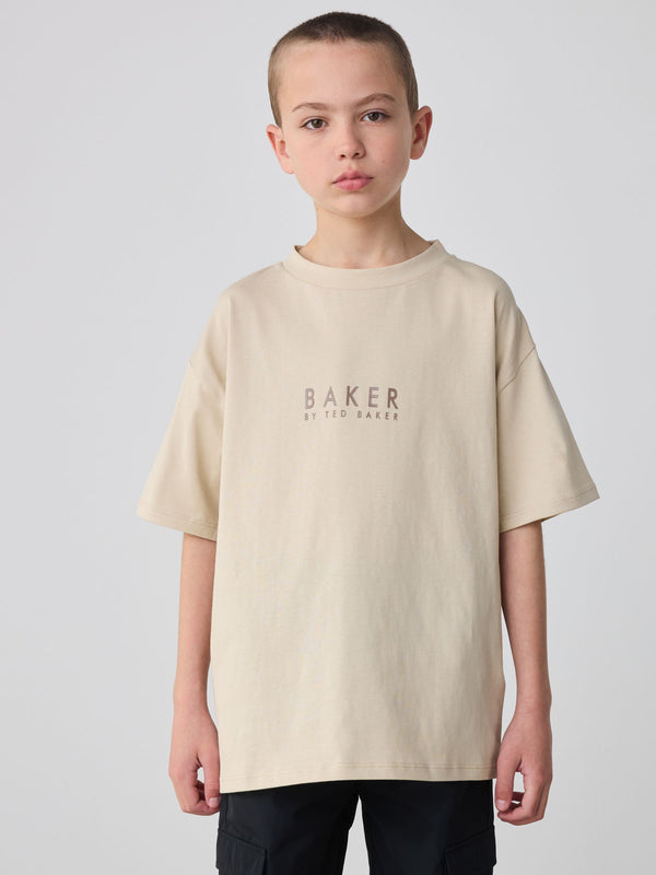 Baker by Ted Baker Oversized Back Print 100% Cotton T-Shirt