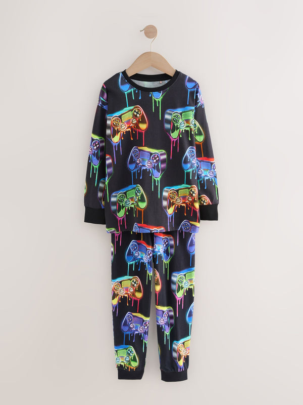 Bright Gamer Single Long Sleeve Leg Pyjamas (3-16yrs)