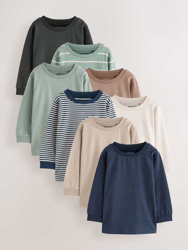 Multi Minerals Long Sleeve T-Shirts 8 Pack (3mths-7yrs)