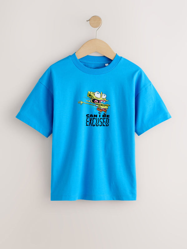 Blue Spongebob T-Shirt (3-16yrs)