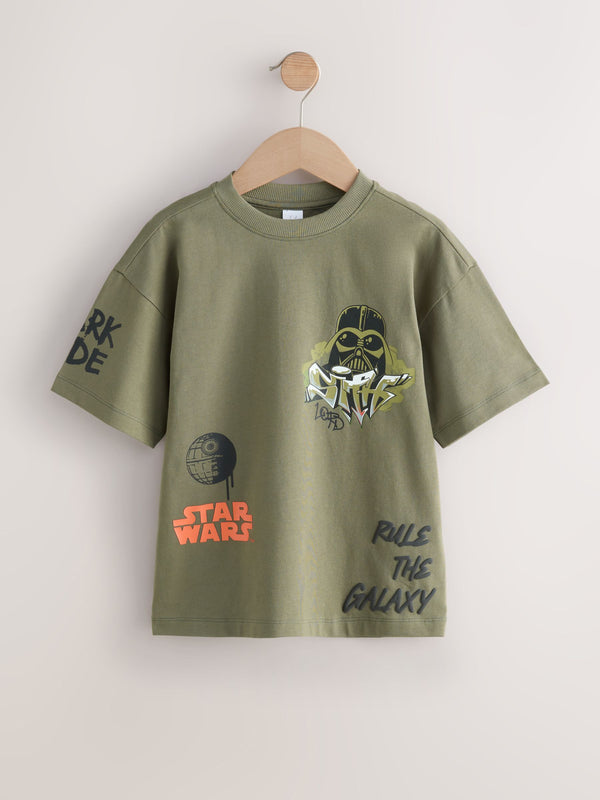 Khaki Green Star Wars T-Shirt (3-16yrs)