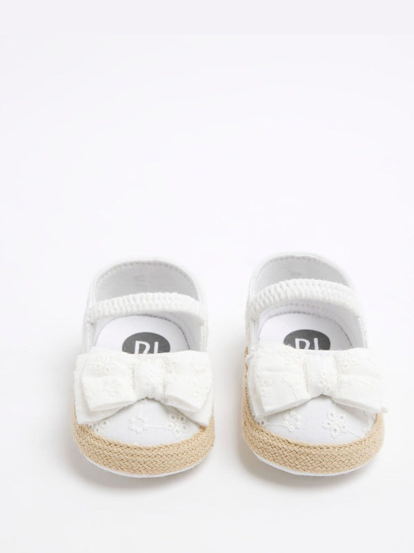 River Island Cream Bow Sandals