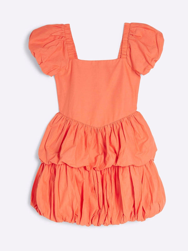 River Island Orange Puff Ball Dress