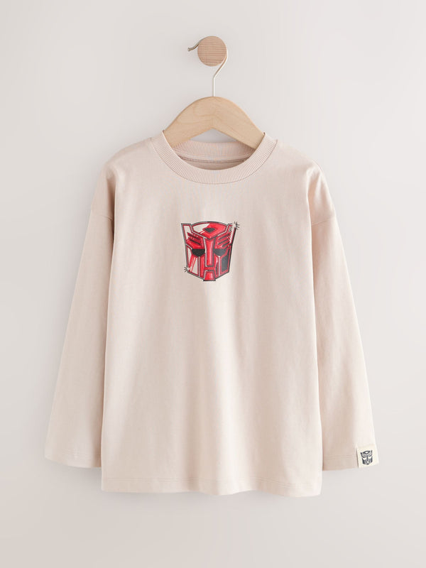 Stone Long Sleeve Transformers T-Shirt (3-16yrs)
