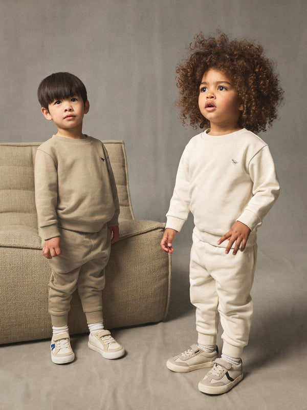 Off White/Cement Sweatshirt and Joggers Set 2 Pack (3mths-7yrs)