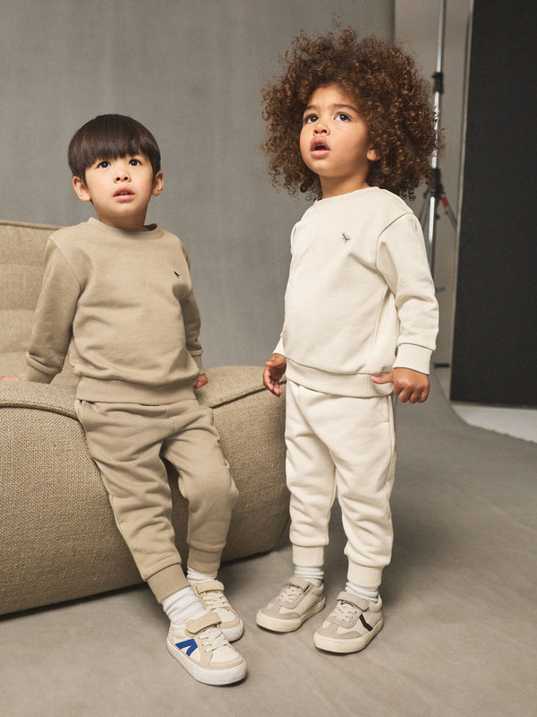 Off White/Cement Sweatshirt and Joggers Set 2 Pack (3mths-7yrs)