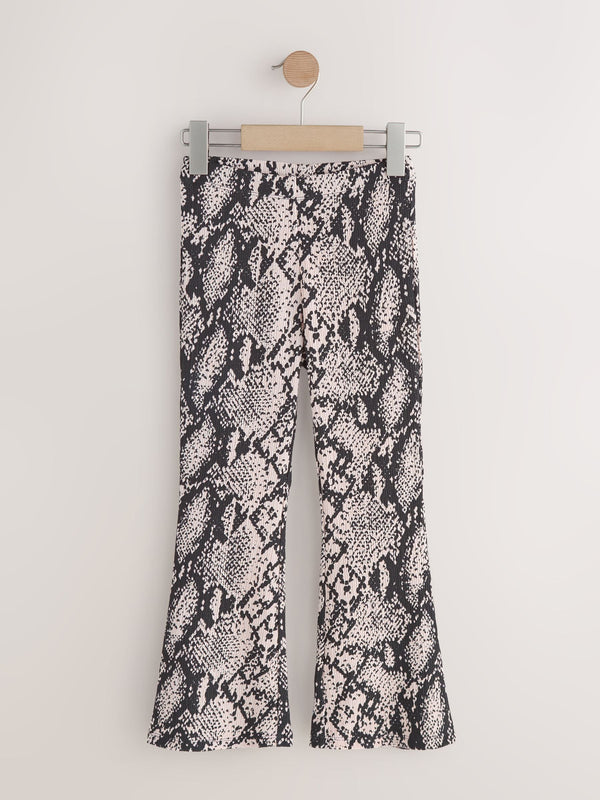 Snake Textured Flare Leggings (3-16yrs)