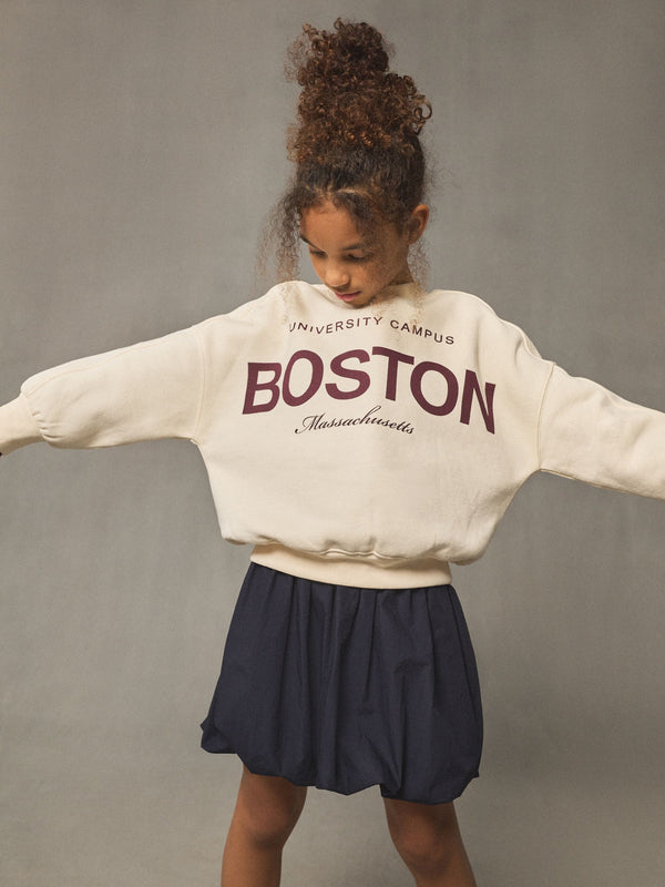 Ecru Slogan Sweatshirt (3-16yrs)