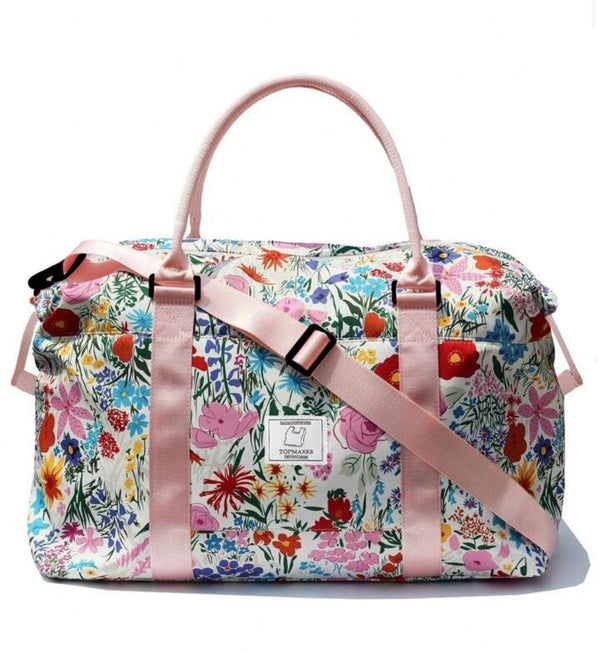 Floral waterproof travel bag