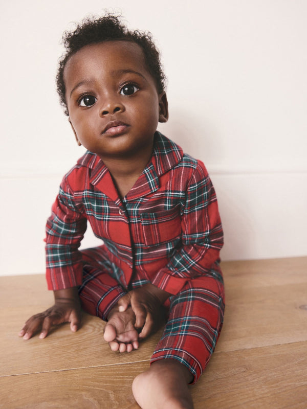 Red Tartan Baby Christmas Family Sleepsuit (0mths-3yrs)