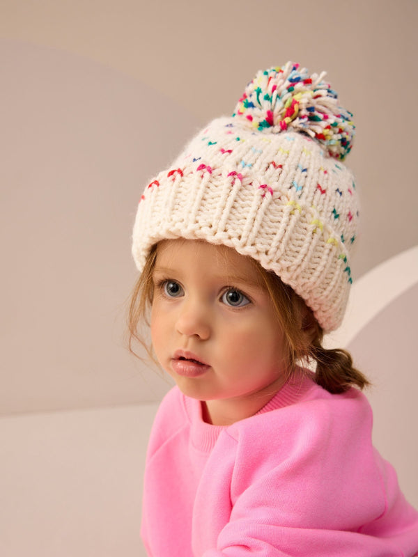 Multi Embroidered Beanie (3mths-10yrs)