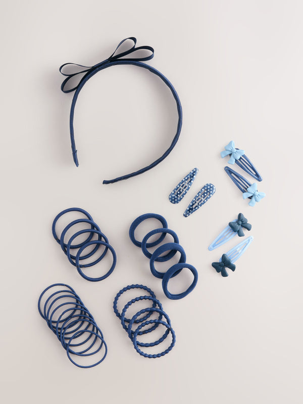 Navy Blue Hair Set