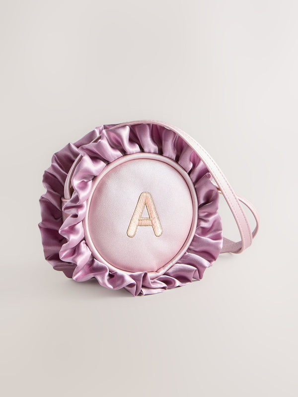 Pink Frill Initial Bag