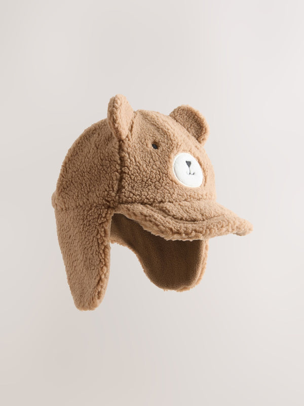 Neutral Bear Trapper Hat (3mths-6yrs)