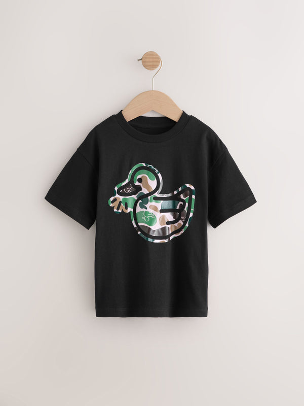 Camouflage Duck Short Sleeve Graphic T-Shirt (3mths-7yrs)