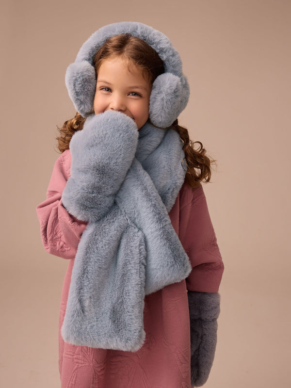 Grey Heart Ear Muff