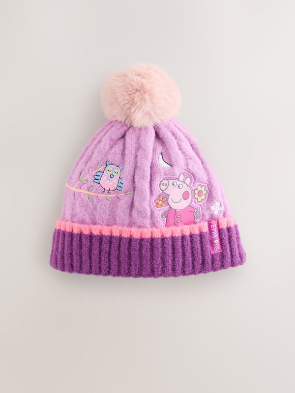 Purple Peppa Pig Beanie (1-10yrs)