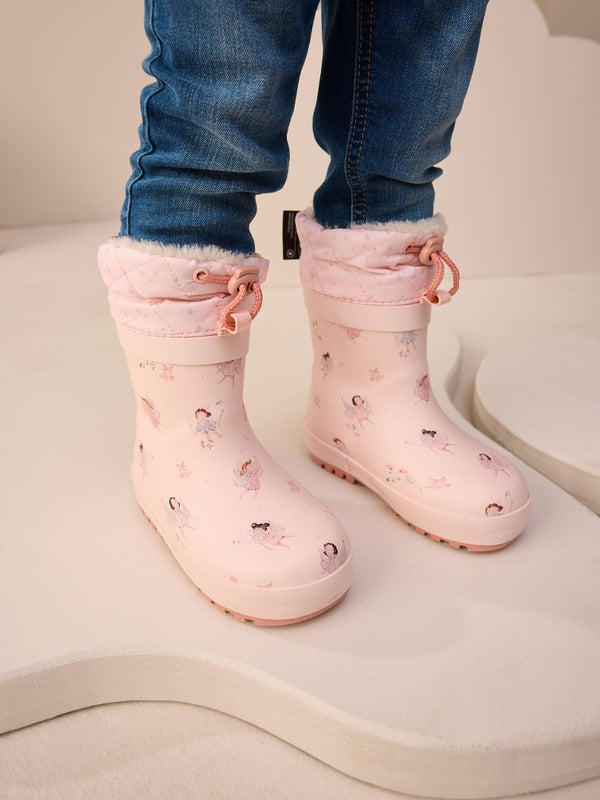 Fairy Pink Character Thinsulate Lined Cuff Wellies