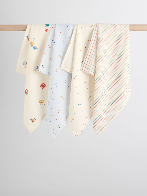 Bright Farm Baby Muslin Cloths 4 Pack