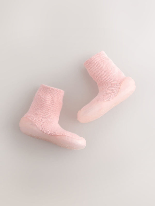 Pink Crawler Sock Shoes