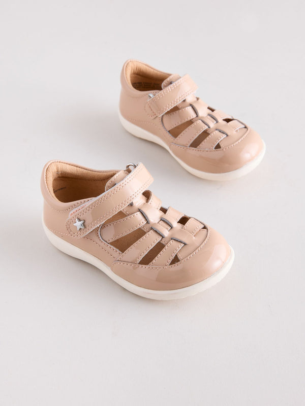 Mocha Brown Standard Fit (F) First Walker Fisherman Shoes