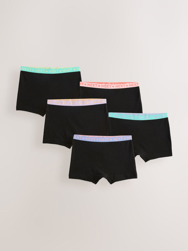 Pink/Lilac Short Briefs 5 Pack (2-16yrs)