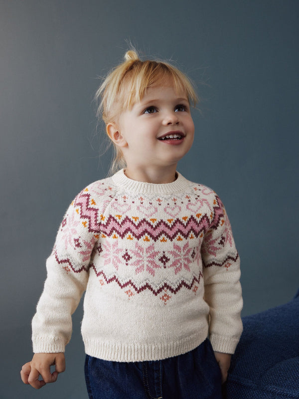 Neutral Christmas Fairisle Jumper (3mths-7yrs)