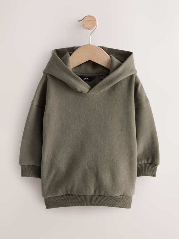Khaki Green Long Sleeve Soft Touch Hoodie (3mths-7yrs)