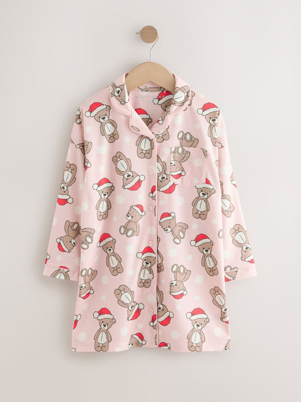 Cream Bear Christmas Nightie (2-16yrs)