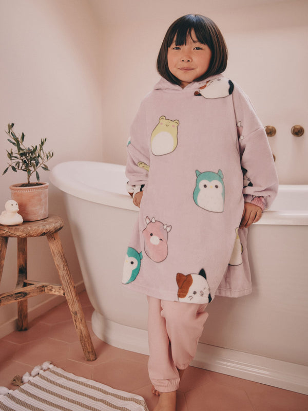 Lilac Purple Squishmallow Fleece Hooded Blanket (5-16yrs)