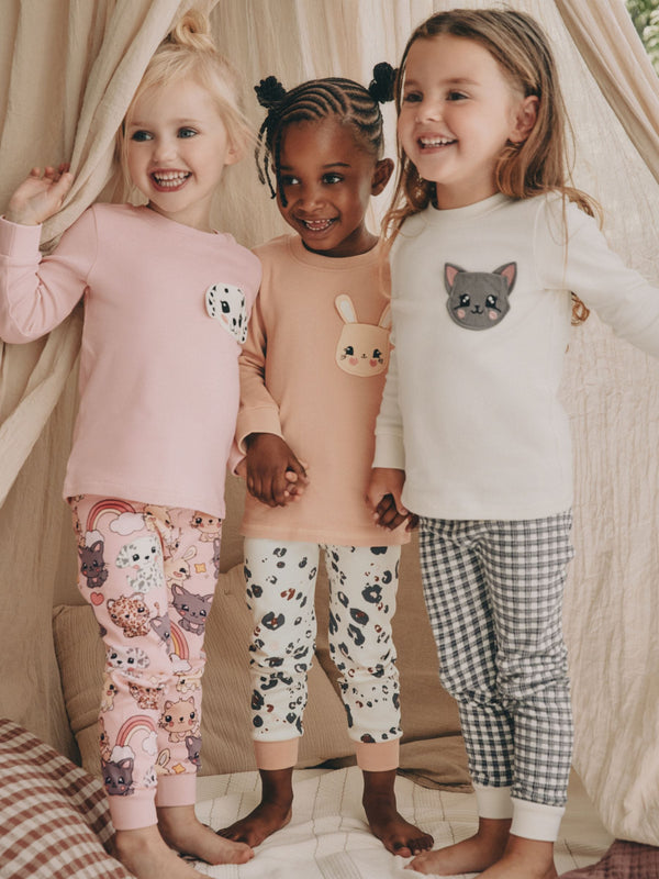 Pet Print Snuggle Pyjamas 3 Pack (9mths-10yrs)
