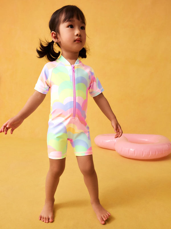 Rainbow Wave Sunsafe Swimsuit (3mths-10yrs)